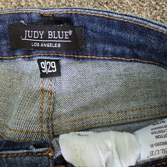 Judy Blue Dark Wash Straight Leg Jeans - Picture 2 of 4